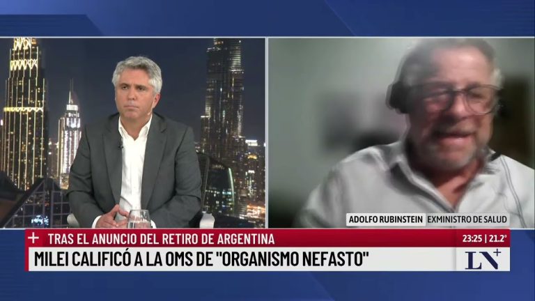 Adolfo Rubinstein asegura que es poco probable la salida de la OMS