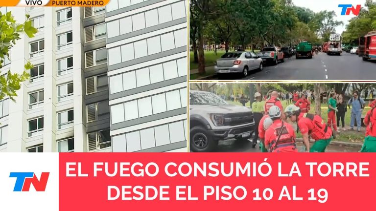 El drama del reportero de TN que vio su hogar destruido por un incendio en Puerto Madero: “No se puede vivir allí