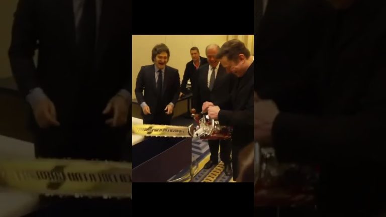 El fabricante de la motosierra obsequiada a un empresario tiene una nueva meta: dedicársela a un líder político