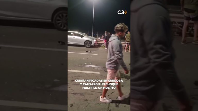Joven de 19 años fallece en Córdoba debido a colisión múltiple tras carreras ilegales