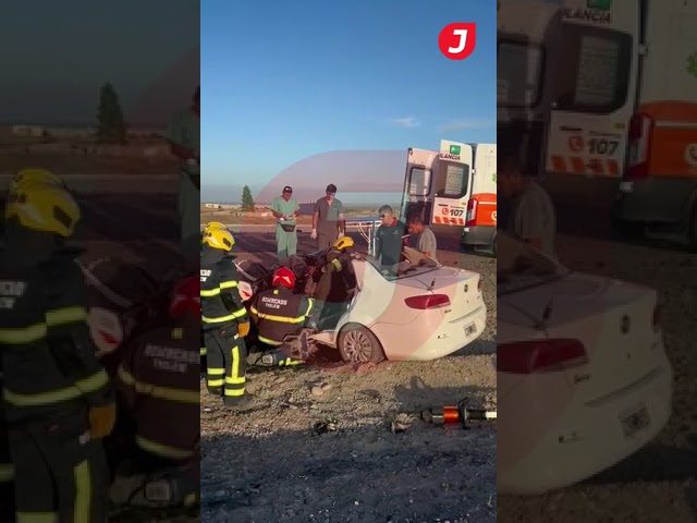 Conducci&oacute;n err&aacute;tica con remolque provoca grave accidente en la ruta cerca de Trelew: taxista gravemente herido