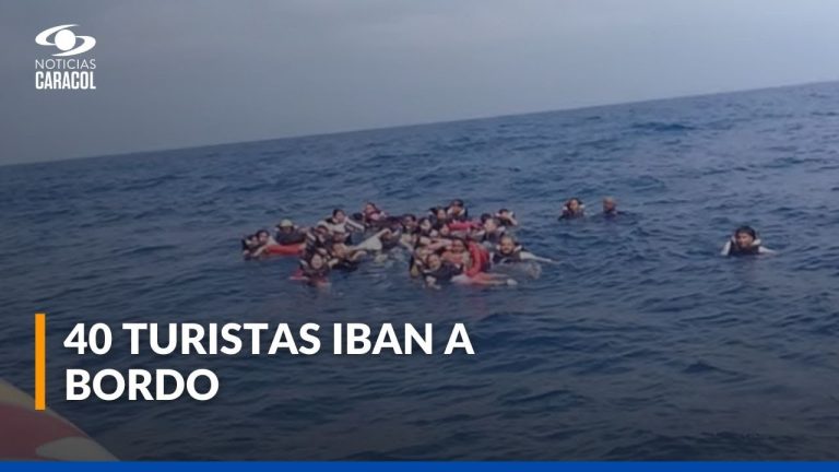 Salvan a más de 40 turistas tras naufragar en aguas del Caribe colombiano, tres son argentinos