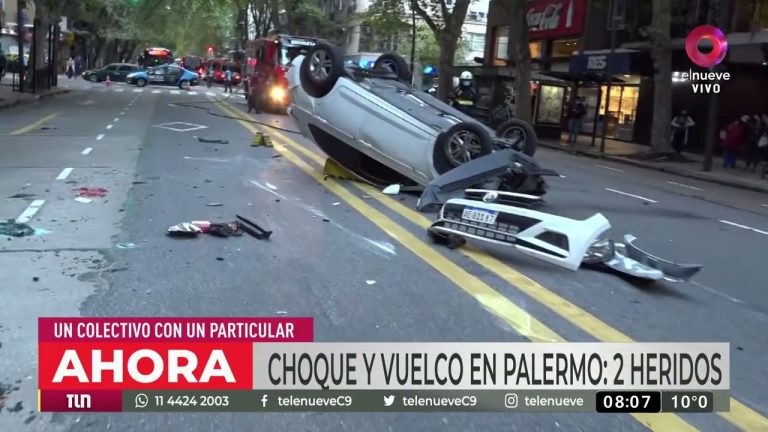 Accidente grave en Palermo: mujer eyectada de un auto y dos personas con heridas serias