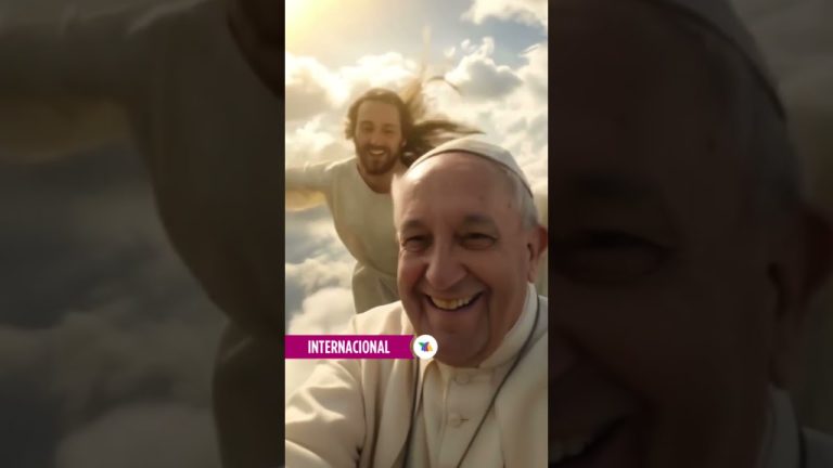 Crean conmovedor encuentro virtual entre el papa Francisco y Jesús usando IA