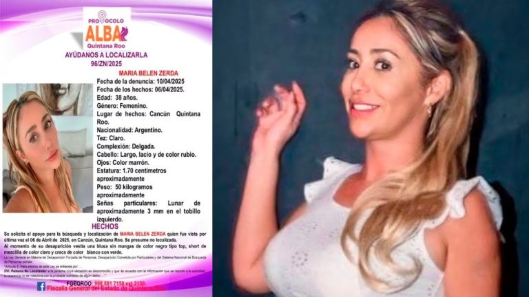 El inquietante lugar donde apareció la argentina Belén Zerda tras su desaparición en México y un dato perturbador
