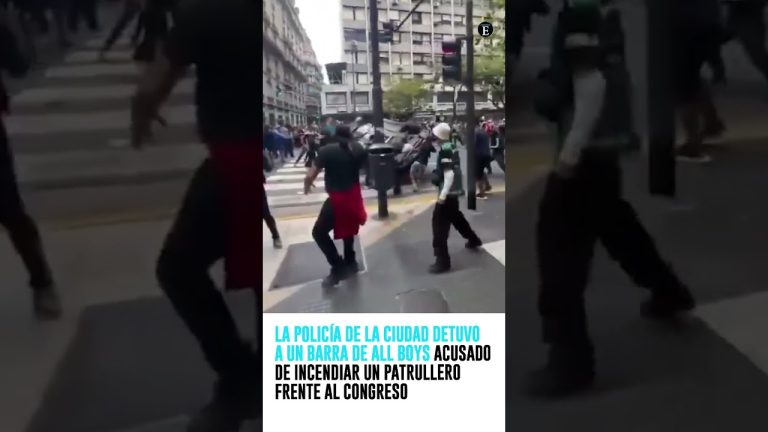 Sentencian a 17 meses de c&aacute;rcel a hincha de all boys por quemar patrullero en manifestaci&oacute;n