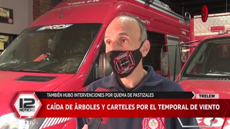 Temporal de lluvia y viento provoca cortes de luz y caída de chapas y carteles en Chubut