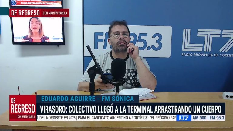 Descubren un cadáver oculto bajo un bus al llegar a la terminal de Corrientes