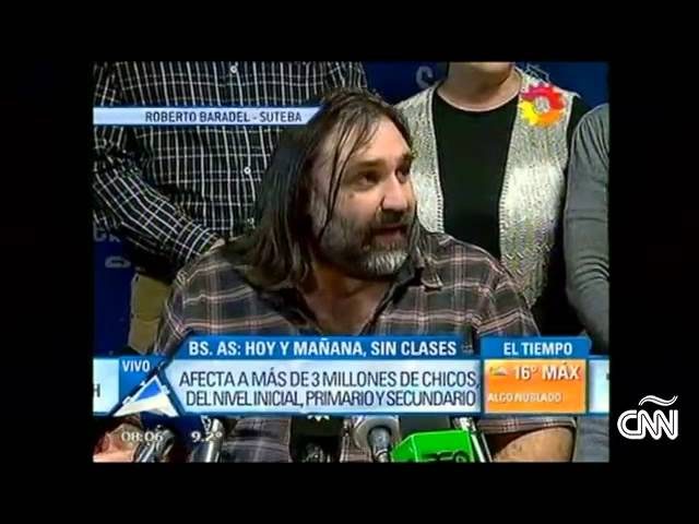 Gran sindicato de docentes realiza su primera huelga en contra de las políticas gubernamentales en la provincia de Buenos Aires