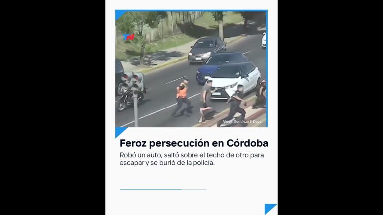 Robo de auto en Córdoba tras usar aplicación: termina capturado después de extensa persecución