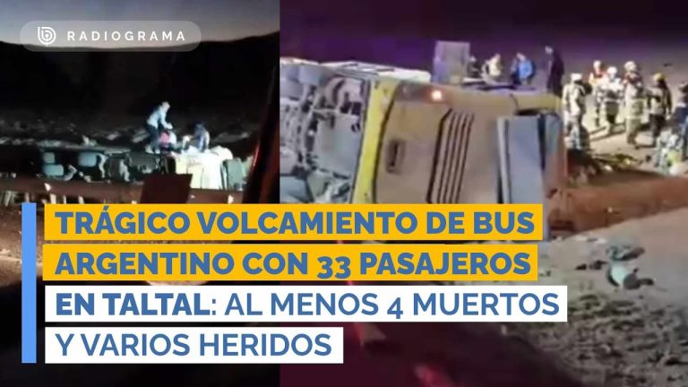 Accidente mortal de autob&uacute;s argentino en Chile: cuatro fallecidos y m&uacute;ltiples heridos graves