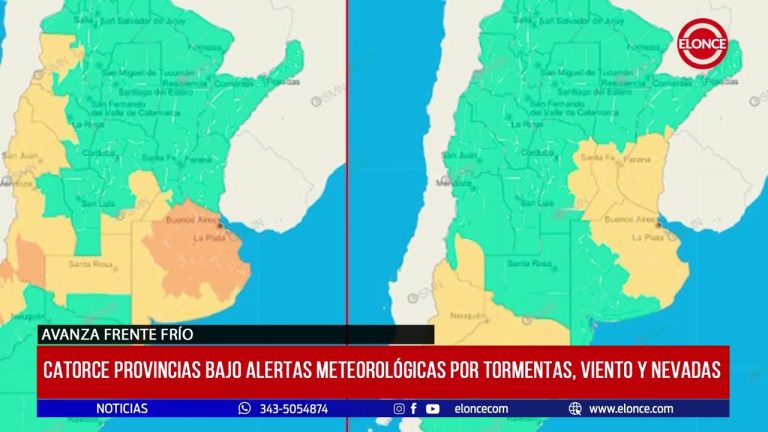 Aviso meteorológico: pronóstico de fuertes tormentas en varias provincias, según el servicio meteorológico