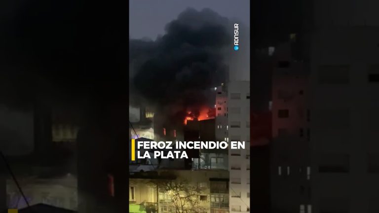 Colapso durante un incendio en La Plata: electrodomésticos como heladeras y lavarropas cayeron a la calle