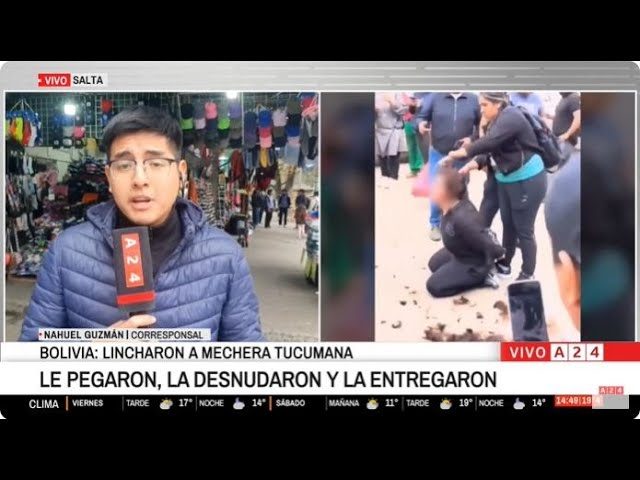 Mujer argentina sufre castigo y humillación en Bolivia tras acusación de robo