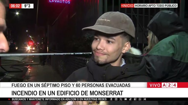 Evacuación de edificio de once pisos en Monserrat por incendio deja cuatro hospitalizados