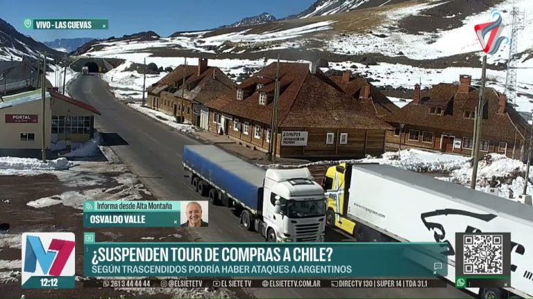 Mal tiempo interrumpe tours de compras en Chile: cierre total en ruta 7 por precipitaciones y nieve