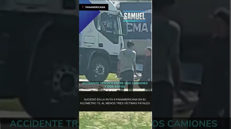 Cinco fallecidos en trágico accidente e incendio que involucró dos camiones y tres coches en la autopista Panamericana cerca de Campana