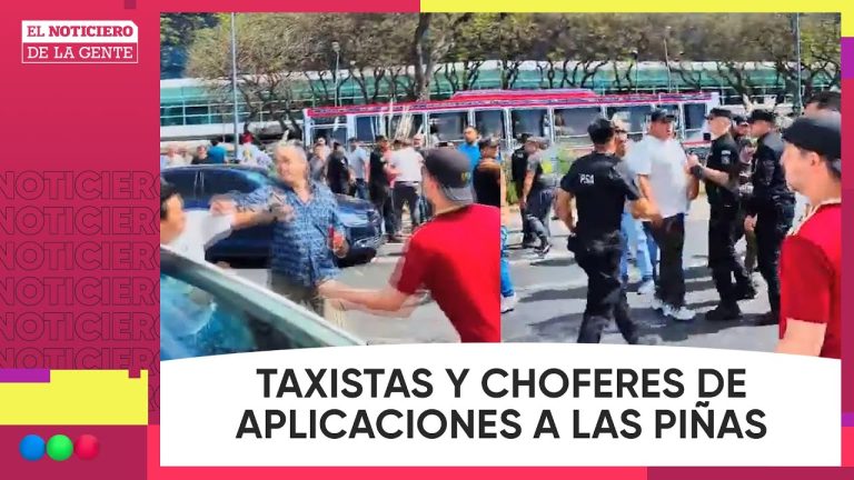 Conflicto entre taxistas y conductores de apps por los pasajeros de Aeroparque: ¿Captaron el mensaje?