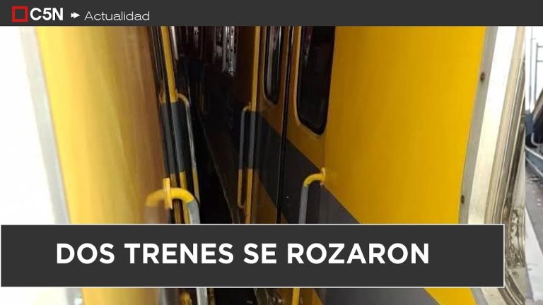 Cuatro personas resultan heridas en choque entre trenes de la l&iacute;nea Urquiza en San Miguel