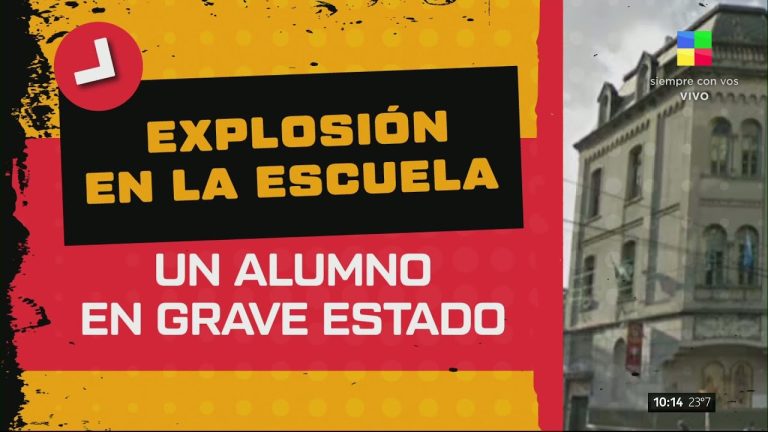 Descubren la razón del estallido en una escuela de Palermo: un estudiante permanece en estado crítico