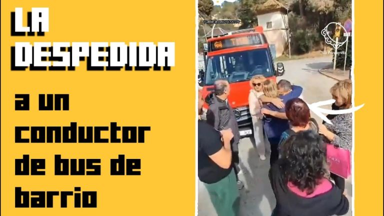 El emotivo adiós a un conductor de autobús en su día de jubilación