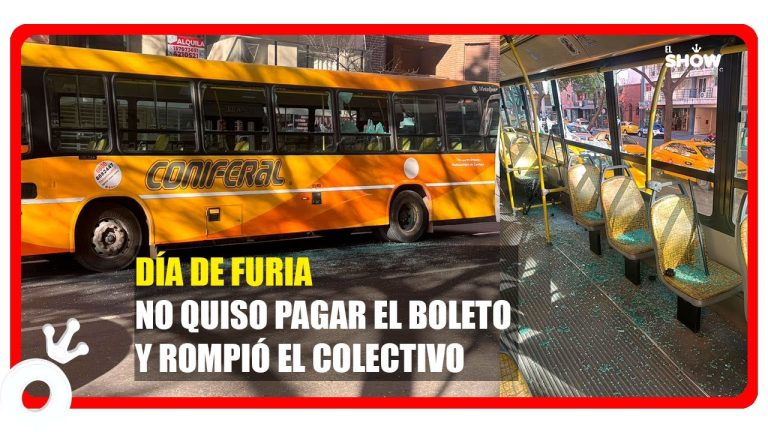 Hombre enfurecido destruye ventanillas de autobús en Córdoba tras negársele pagar en efectivo