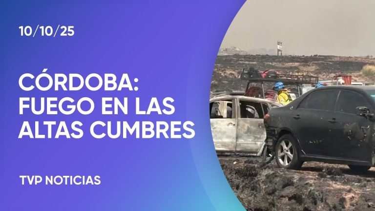 Incendio en parque nacional de Córdoba tras incendio de vehículo: 14 autos dañados