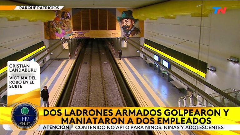 Interrumpen servicio de la línea H del subte por demanda de más seguridad tras agresión a empleado en estación Santa Fe.