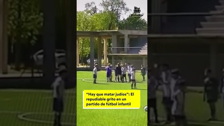 Repudiable canto antisemita en partido de fútbol infantil incita violencia contra judíos