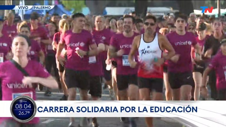 Vuelve la carrera de UNICEF a Palermo para apoyar la educación.