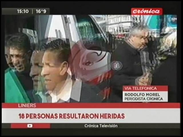 Accidente de tren en estación Liniers deja dos heridos con politraumatismos