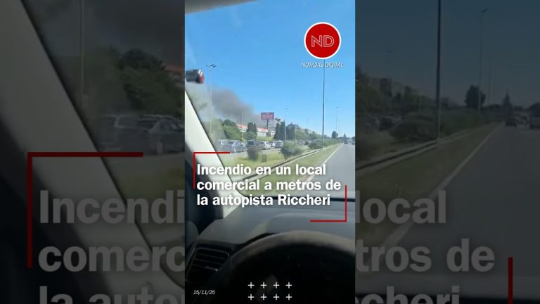 Gran fuego en Villa Celina causa destrucción completa de una planta textil