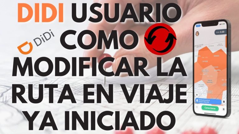 Modificar la ruta del viaje