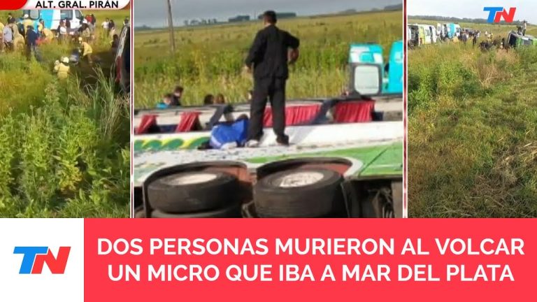 Testimonio de un pasajero del autobús volcado en la ruta 2: &#8220;Los que estábamos bien ayudamos a todos, fue un momento terrible