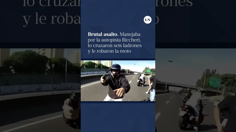 Asalto agresivo en la Riccheri: autoridades intentan reconocer a los seis delincuentes en moto y revisan sus antecedentes para avanzar en la investigación