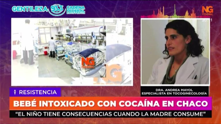 Beb&eacute; en chaco hospitalizada por consumo accidental de coca&iacute;na