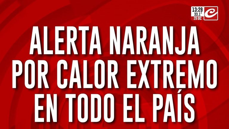 Calor extremo en la ciudad: aviso naranja con temperaturas cercanas a 40 grados