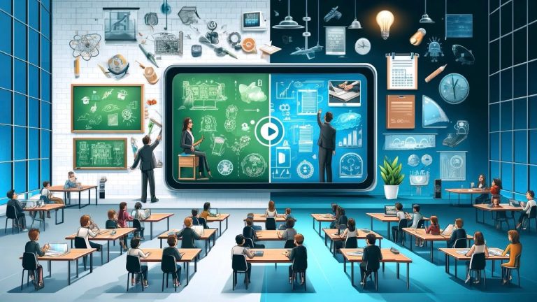 La evolución del pizarrón a la pantalla digital