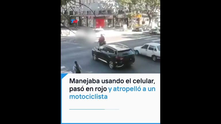 Motociclista en Mar del Plata es impactado por veh&iacute;culo que ignor&oacute; luz roja