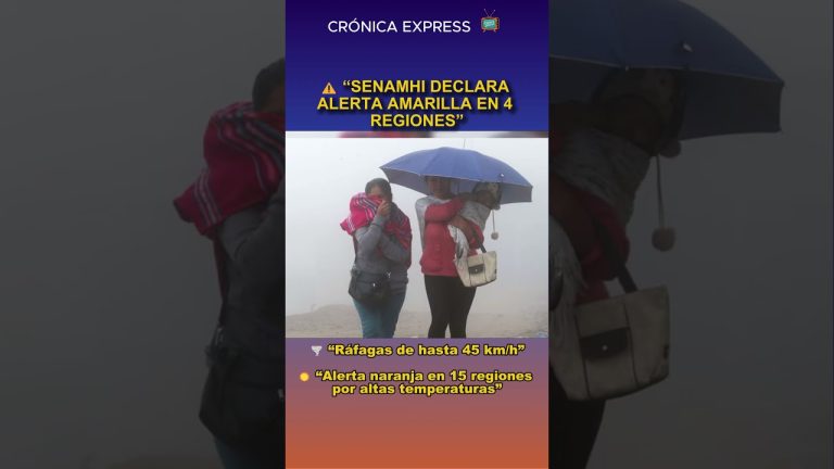 Se espera clima tormentoso con alerta amarilla en el área metropolitana y regiones centrales del país este sábado.