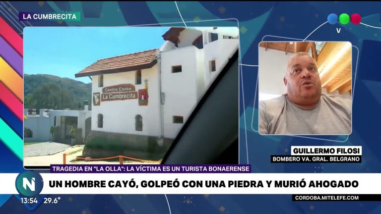 Turista pierde la vida al ahogarse en cascada de La Cumbrecita, C&oacute;rdoba