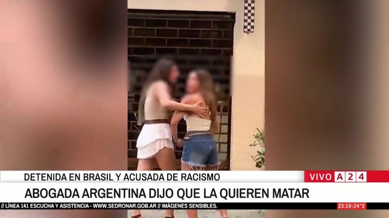 Abogada argentina arrestada en Brasil por racismo reporta haber recibido agresiones y amenazas.