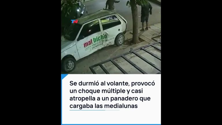 Accidente m&uacute;ltiple en Neuqu&eacute;n: auto descontrolado casi causa tragedia a panadero