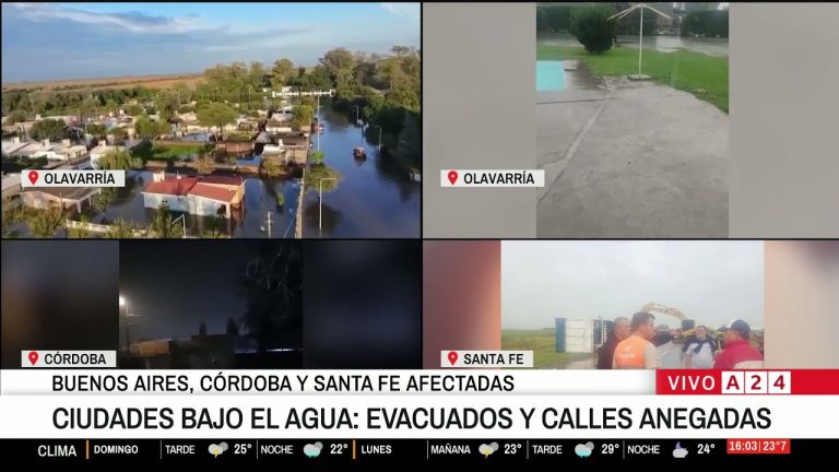 Alerta clim&aacute;tica: intenso temporal inunda barrios de Mar del Plata y persiste pron&oacute;stico de m&aacute;s lluvias y viento