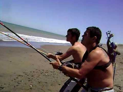 Avistamiento inusual de m&aacute;s de cien tiburones bacota atravesando la bah&iacute;a en R&iacute;o Negro