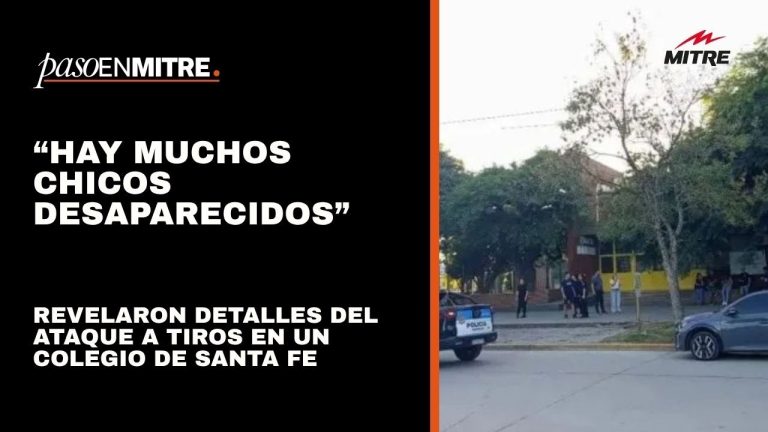 Estudiante narra haber visto al agresor armado antes del ataque en la escuela de Santa Fe.