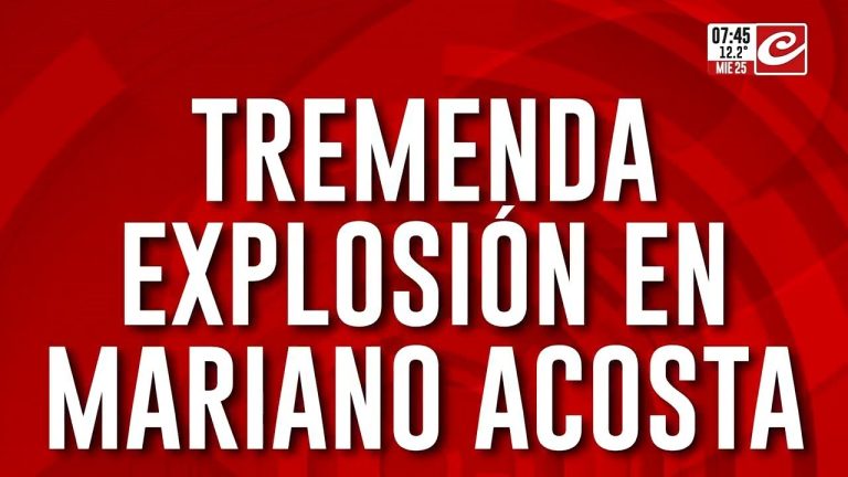 Fuego en un almacén de Mariano Acosta: explosión de numerosas garrafas da la impresión de un bombardeo.