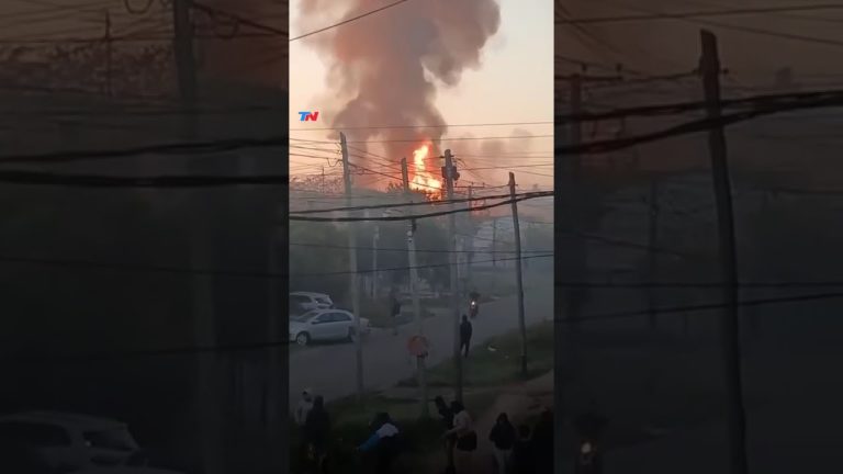 Incendio en dep&oacute;sito de garrafas en merlo por posible fallo de pava el&eacute;ctrica; sin habilitaci&oacute;n