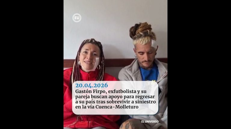 Exjugador de f&uacute;tbol argentino y su pareja sobreviven a ca&iacute;da de autob&uacute;s en Ecuador y solicitan ayuda para regresar