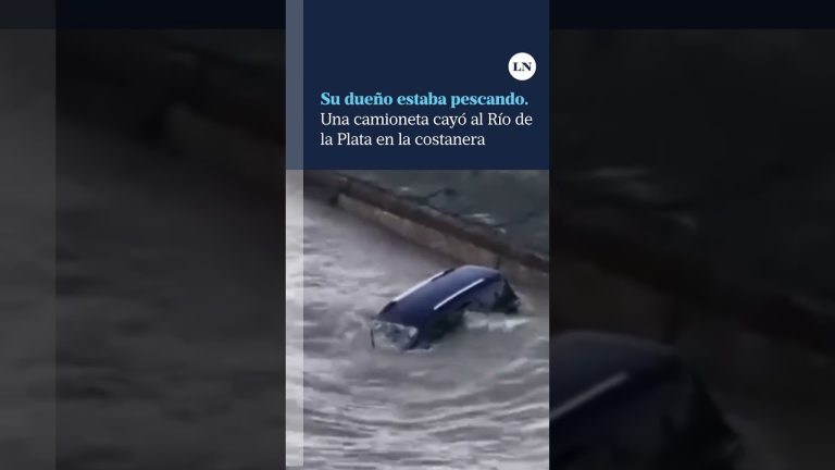 Hombre relata el rescate de su esposa e hija tras accidente de camioneta en el R&iacute;o de la Plata